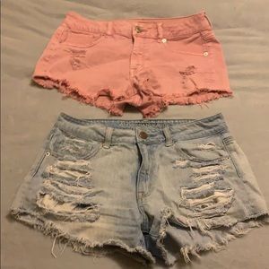 American Eagle Festival/High waisted Shorts (Both)